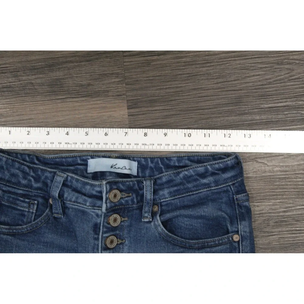 Kancan KC7113HYM‎ Jeans Womens Size 3/25 Blue Denim Button Fly Skinny